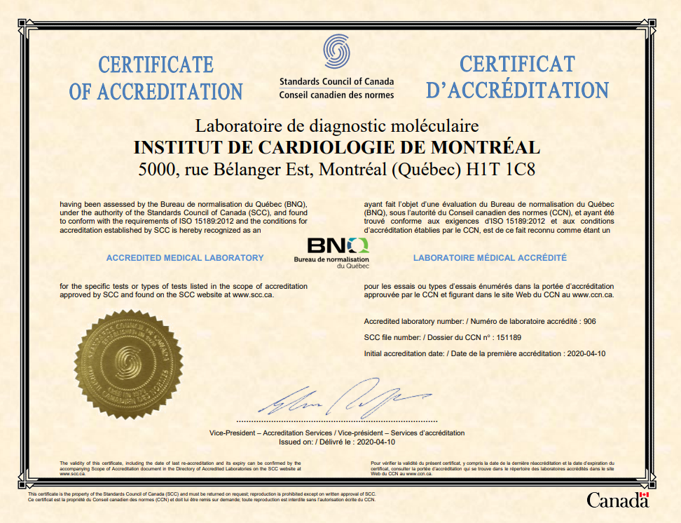 Certificat de naissance montreal